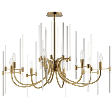 Maxim Lighting Divine 8-Light Chandelier, Heritage 38408CLHR